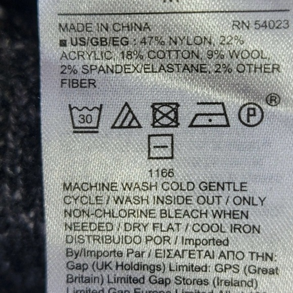 Gap Sweater, Women M, Gray w /White Pebble, Turtle Neck, 9% Wool, Oversized, EUC - Picture 4 of 5